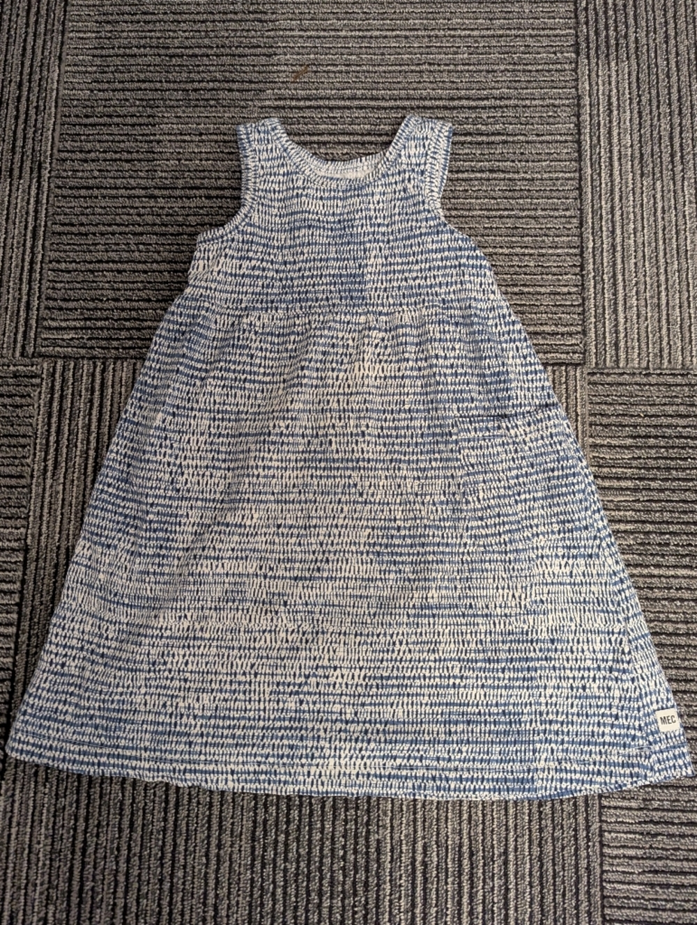 MEC Blue and White Sleeveless Dress- SIZE 5